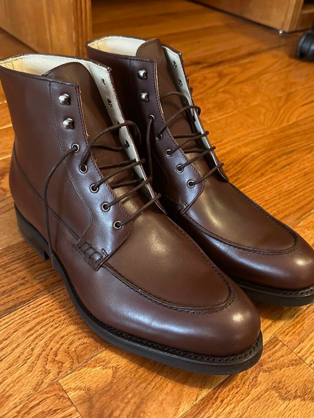 Moc Toe Leather Boots Size: 11 EE